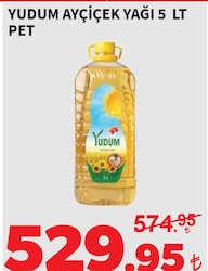Yudum Ayçiçek Yağı 5 lt Pet