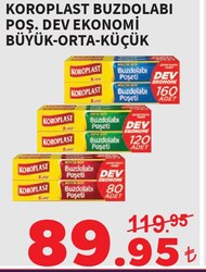 Koroplast Buzdolabı Poş. Dev Ekonomi Büyük-Orta-Küçük