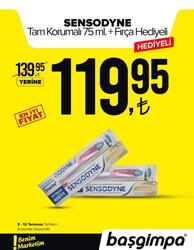 Sensodyne Tam Koruma Diş Macunu 75 ml+Fırça Hediye