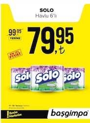 Solo Havlu 6'lı
