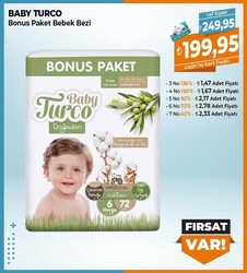 Baby Turco Bonus Paket Bebek Bezi
