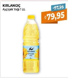 Kırlangıç Ayçiçek Yağı 1 lt