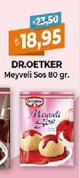Dr. Oetker Meyveli Sos 80 gr Hazır Tatlı