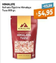Himalife Himalaya Tuzu Öğütme 500 Gr