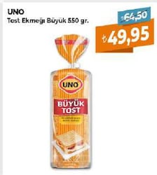 Uno Büyük Tost Ekmeği 550 gr