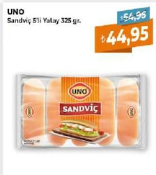 Uno 5'li 325 gr Sandviç Ekmeği