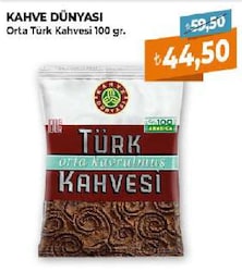 Kahve Dünyası Orta Kavrulmuş Türk Kahvesi 100 gr