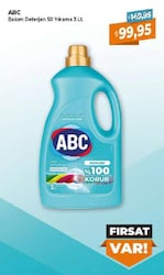 ABC Sıvı Deterjan 50 Yıkama 3 lt