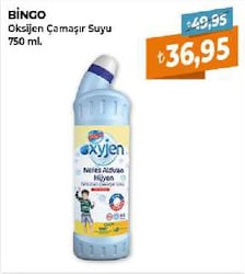 Bingo Oksijen Okaliptus Çamaşır Suyu 750 ml