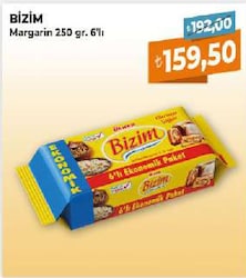 Bizim 250 gr 6'lı Paket Margarin