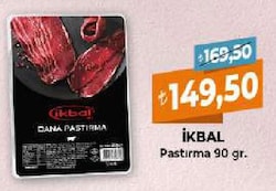 İkbal Dana Dilimli Seçme Pastırma 90 gr
