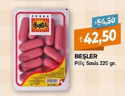 Beşler 220 gr Kokteyl Piliç Sosis