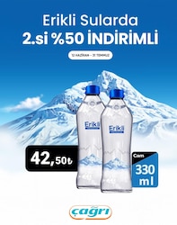 Erikli 0.33 lt Cam Şişe Doğal Kaynak Suyu
