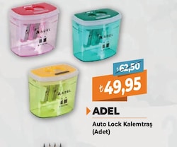 Adel 685 Auto Lock Çift Hazneli Kalemtıraş