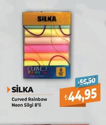 Silka Curved Rainbow 8'li Silgi