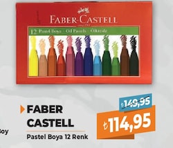 Faber-Castell Karton Kutulu 12'li Pastel Boya