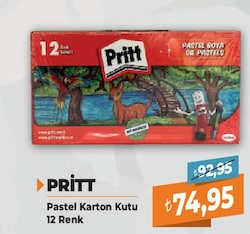 Pritt Karton Kutulu 12'li Pastel Boya