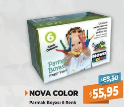 Nova Color 6 Renk Parmak Boyası