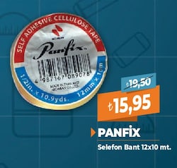 Panfix 12 mm x 10 mt Selefon Bant