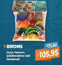 Brons Oyun Hamuru Şekillendirme Seti Merdaneli 