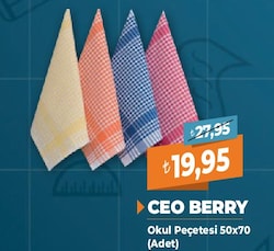 Ceo Berry Okul Peçetesi 50x70 