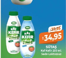Sütaş Kaf Kefir Sade-Laktozsuz 250 ml