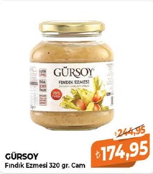 Gürsoy Fındık Ezmesi 320 gr Cam