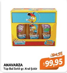 Anavarza Kral Şakir Tüp Bal 3x40 gr 