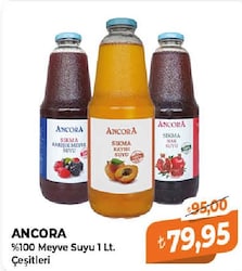 Ancora %100 Meyve Suyu Çeşitleri 1 lt