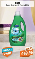 Rinso Bakım Deterjanı 50 Yıkama 2,5 lt