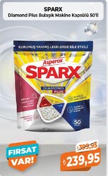 Sparx Diamond Plus Bulaşık Makine Kapsülü 50'li