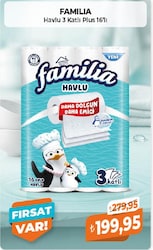 Familia Plus Havlu 3 Katlı 16'lı