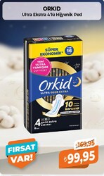Orkid Ultra Ekstra 4'lü Hijyenik Ped