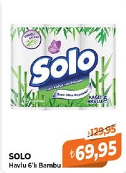 Solo Bambu Havlu 6'lı