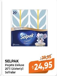 Selpak Peçete Deluxe 20'li Gösterişli Sofralar