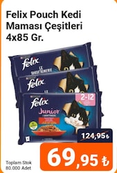 Felix Pouch Kedi Maması Çeşitleri 4x85 gr