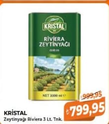 Kristal Riviera Zeytinyağı 3 lt