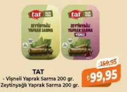 Tat Vişneli/Zeytinyağlı Yaprak Sarma 200 gr