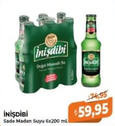 İnişdibi Sade Maden Suyu 6x200 ml