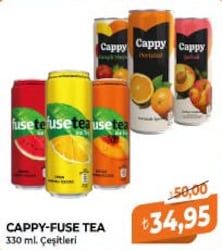 Cappy/Fuse Tea 330 ml Çeşitleri