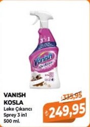 Vanish Kosla Leke Çıkarıcı Sprey 3in1 500 ml