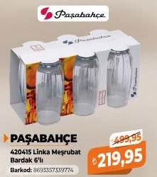 Paşabahçe 420415 Linka Meşrubat Bardak 6'lı