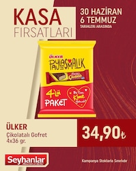 Ülker Çikolatalı Gofret 4x36 gr