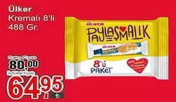 Ülker Kremalı Sandviç Bisküvi 8x61 gr