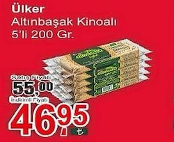Ülker Altınbaşak 40 gr 5'li Paket Çörek Otlu & Kinoalı Kraker