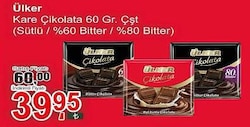 Ülker Sütlü Kare Çikolata 60 gr