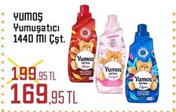 Yumoş Yumuşatıcı Çeşitleri 1440 ml 