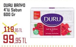 Duru Banyo 4'lü Sabun 600 gr