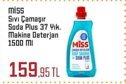 Miss Sıvı Çamaşır Soda Plus 37 Yıkama Makine Deterjan 1500 ml