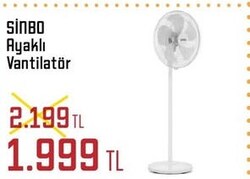 Sinbo Ayaklı Vantilatör 
